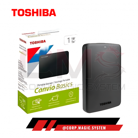 TOSHIBA 1TB CANVIO BASICS A5 BLACK USB 3.2