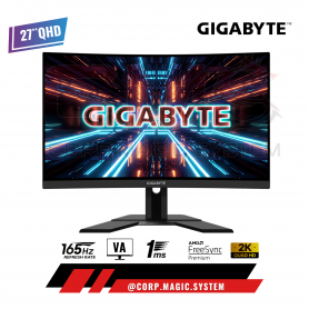 GIGABYTE MONITOR 27" CURVO G27QC 2K 1MS 165HZ AMD FREESYNC HDMI/HDMI/DP
