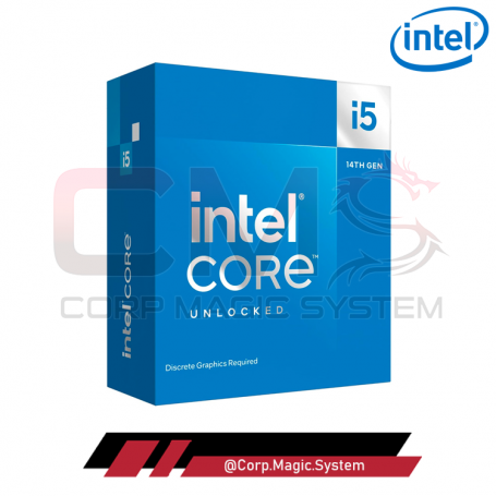 INTEL® CORE™ I5 14600KF LGA1700 3.50GHZ/5.30GHZ, 24MB CACHE, 14 NÚCLEOS / SIN GRÁFICO