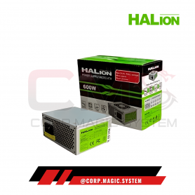 HALION ATX 600W BASICA CAJA DOBLE BOBINA