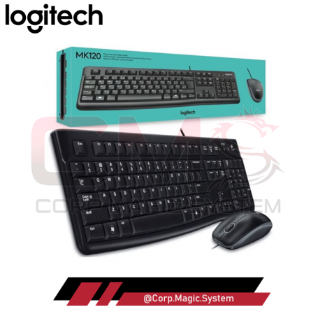 KIT TECLADO Y MOUSE LOGITECH MK120