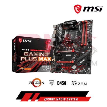 MSI B450 GAMING PLUS MAX 4xDDR4 1xM.2 AMD HDMI/DVI
