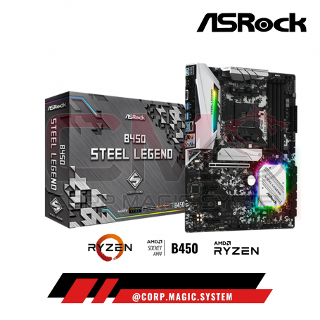 ASROCK B450 STEEL LEGEND GAMER AMD DDR4
