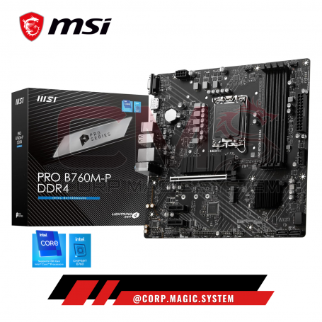 MSI PRO B760M-P 4xDDR4 2xM.2 INTEL LGA1700 1xTIPOC HDMI/VGA/DP