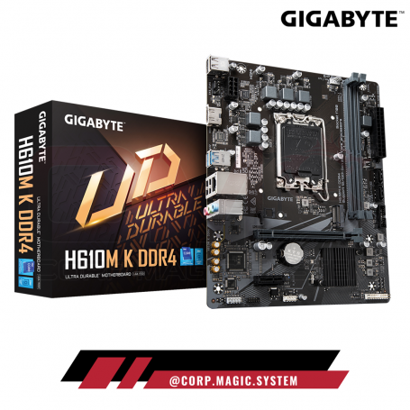 GIGABYTE H610M K DDR4 ULTRA DURABLE 2xDDR4 1xM.2 PCIE GNE3 LGA1700 HDMI