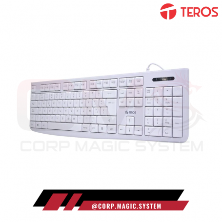TECLADO MULTIMEDIA TEROS BLANCO TE-4069S 105TECLAS