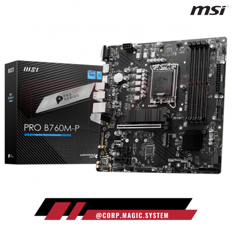 MSI PRO B760M-P 4xDDR5 2xM.2 1xTC INTEL LGA1700 HDMI/VGA/DP