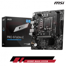 PLACA MSI PRO B760M-E INTEL 2xDDR5 1xM.2 LGA1700 HDMI/VGA