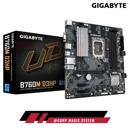 PLACA GIGABYTE B760M D3HP 4xDDR5 2xM.2 LGA1700 INTEL HDMI/VGA/DP