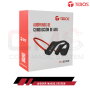 AUDIFONO TEROS TE-8078R BLUETOOTH ROJO/GRIS CONDUCCION DE AIRE