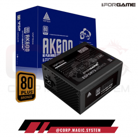 IFORGAME AK600 ESPORTS POWER BRONZE 80PLUS 600W