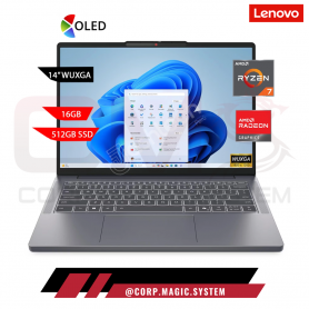 LAPTOP LENOVO IDEAPAD SLIM 3 14ARP10 AMD RYZEN 7 7735HS, RAM 16GB DDR5, SSD 512GB M.2 NVM, 14" WUXGA OLED