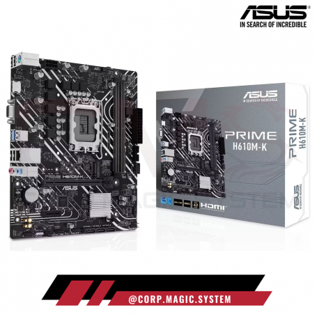 ASUS PRIME H610M-K 2xDDR5 1xM.2 INTEL LGA1700 HDMI/VGA