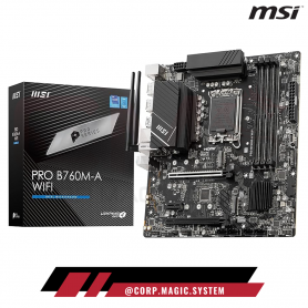 MSI PRO B760M-A 4xDDR5 2xM.2 LGA1700 WIFI/BLUETOOTH HDMI/HDMI/DP/DP