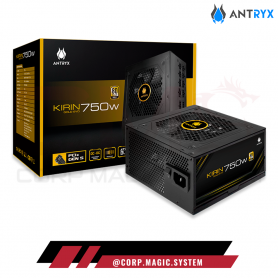 FUENTE DE PODER ANTRYX KIRIN 750W GOLD EVO 80PLUS GOLD PCIE GEN5 ATX3.1