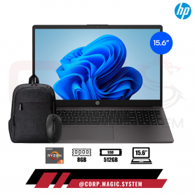 HP 255 G10 AMD RYZEN5 7520U, RAM 8GB DDR4, SSD 512GB M.2 NVM, 15.6" LED