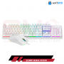 KIT TECLADO MECANICO Y MOUSE ANTRYX GC-3100 WHITE SWITCH ROJO RGB