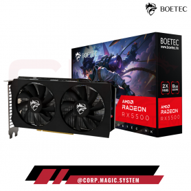 BOETEC RX5500 8GB GDDR6 2xFANS RADEON AMD HDMI/DP/DP/DP 128-BIT