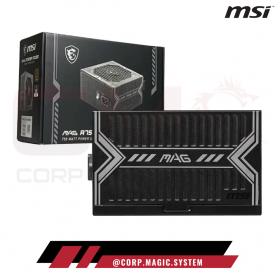 FUENTE DE PODER MSI MAG 750W A750BN PCIE5 80PLUS BRONZE PCIE5.0