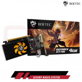 BOETEC GT730 4GB DDR3 GEFORCE 1XFAN LOW PROFILE HDMI/VGA/DVI 128-BIT