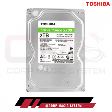 DISCO DURO TOSHIBA 2TB SURVEILLANCE S300 SATA HDWT720