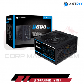 FUENTE DE PODER ANTRYX B600 V3 600W ATX 12VDUAL
