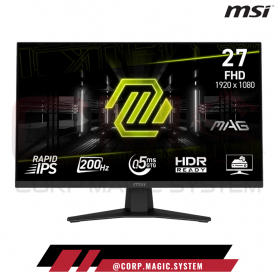 MONITOR MSI 27" MAG 272F 200HZ 0.5MS RAPID IPS FHD 115% SRGB HDMI/DP