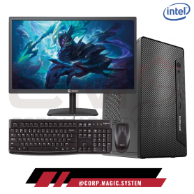 PC INTEL CORE I3 9100, RAM 8GB, SSD 256GB, CASE BLACK, 19.5"