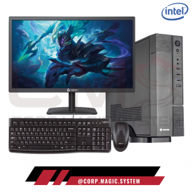 PC INTEL CORE I3 9100F, RAM 8GB, SSD 256GB, GT710 2GB, CASE SLIM, 19.5"