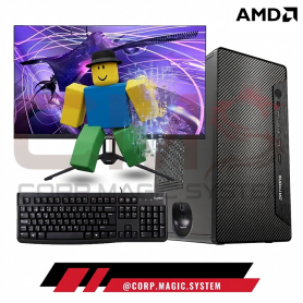 PC AMD ATHLON 3000G, RAM 8GB, SSD 256GB M.2, CASE BLACK, 24" FHD
