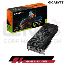 GIGABYTE RTX 5070TI GEFORCE 16GB 3XFANS GDDR7 WINDFORCE OC V2 NVIDIA DP/DP/DP/HDMI 256-BIT