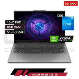 LENOVO LOQ 15IAX9E INTEL® CORE™ I5 12450HX | RAM 8GB DDR5 | SSD 512GB NVM M.2 | RTX 3050 6GB | 15.6" FHD 144HZ