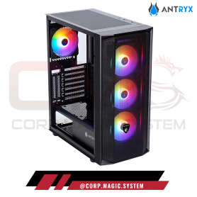 CASE ANTRYX RX-270 4xFANS RGB V/TEMPLADO S/FUENTE