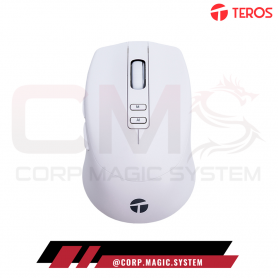MOUSE INALAMBRICO CON IA BLANCO TEROS TE-1250AI 8BOTONES
